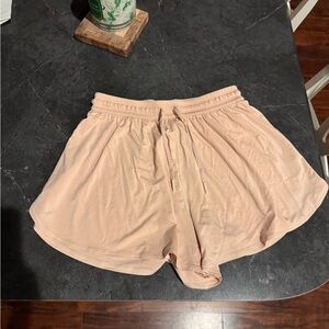 lululemon athletica Light Pink Athletic Shorts Modal HR Relaxed Fit Lounge Short